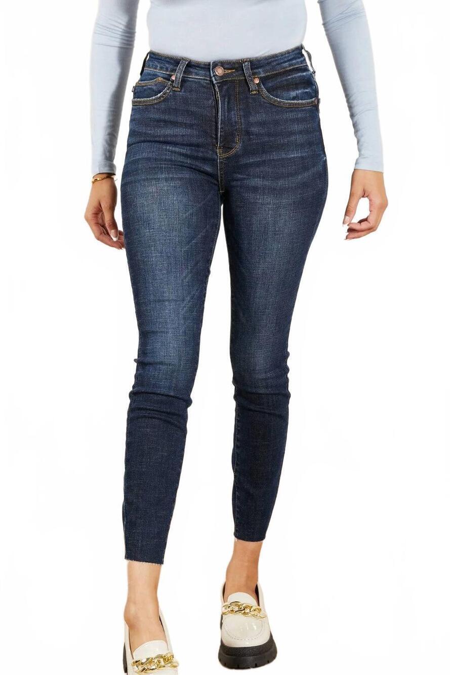 NEW JUDY BLUE esther tummy control skinny jeans - plus in dark wash